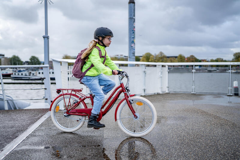 Kurtka rowerowa przeciwdeszczowa dla dzieci Btwin 100