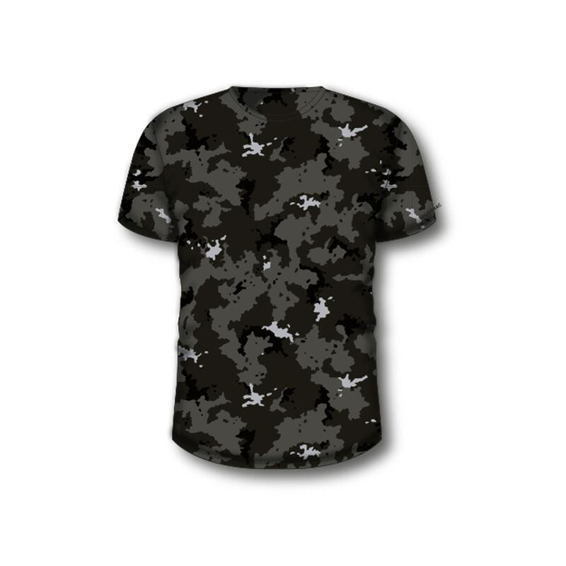 T-shirt met korte mouwen voor de jacht 100 camouflage grijs