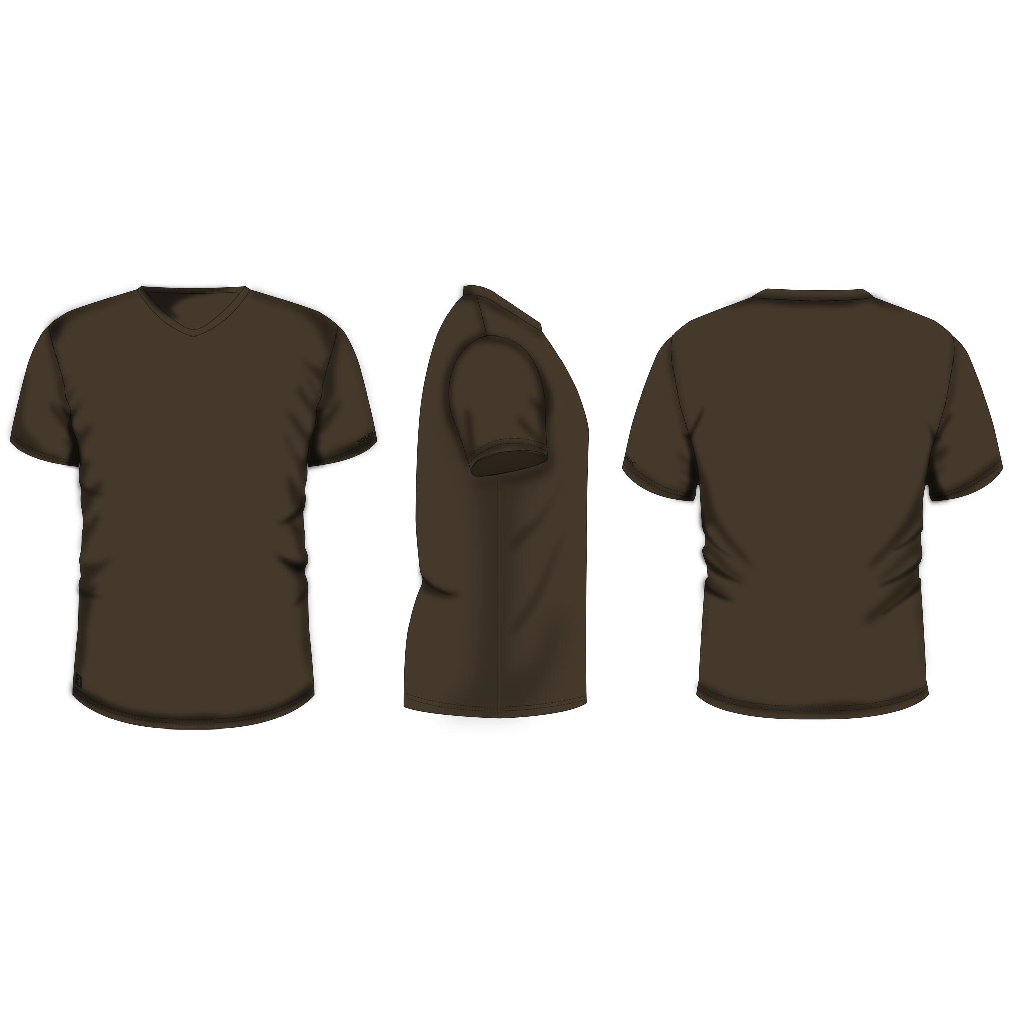 SOLOGNAC Hunting Breathable Short-Sleeve T-Shirt 100 - Green