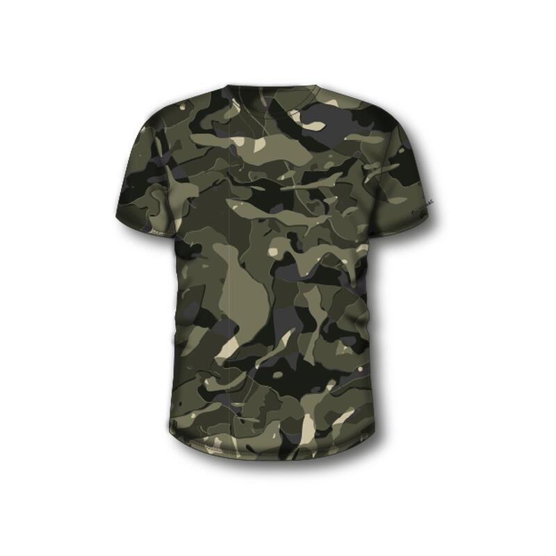 Jagd-T-Shirt 100 kurzarm WL V1 camouflage/grün
