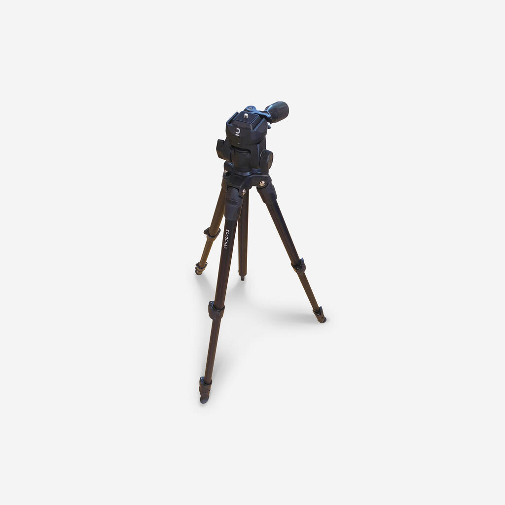 Adjustable Tripod for Spotting Scope / Camera aluminium black