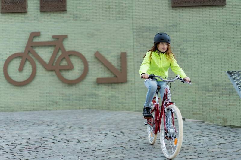 Kurtka rowerowa przeciwdeszczowa dla dzieci Btwin 100