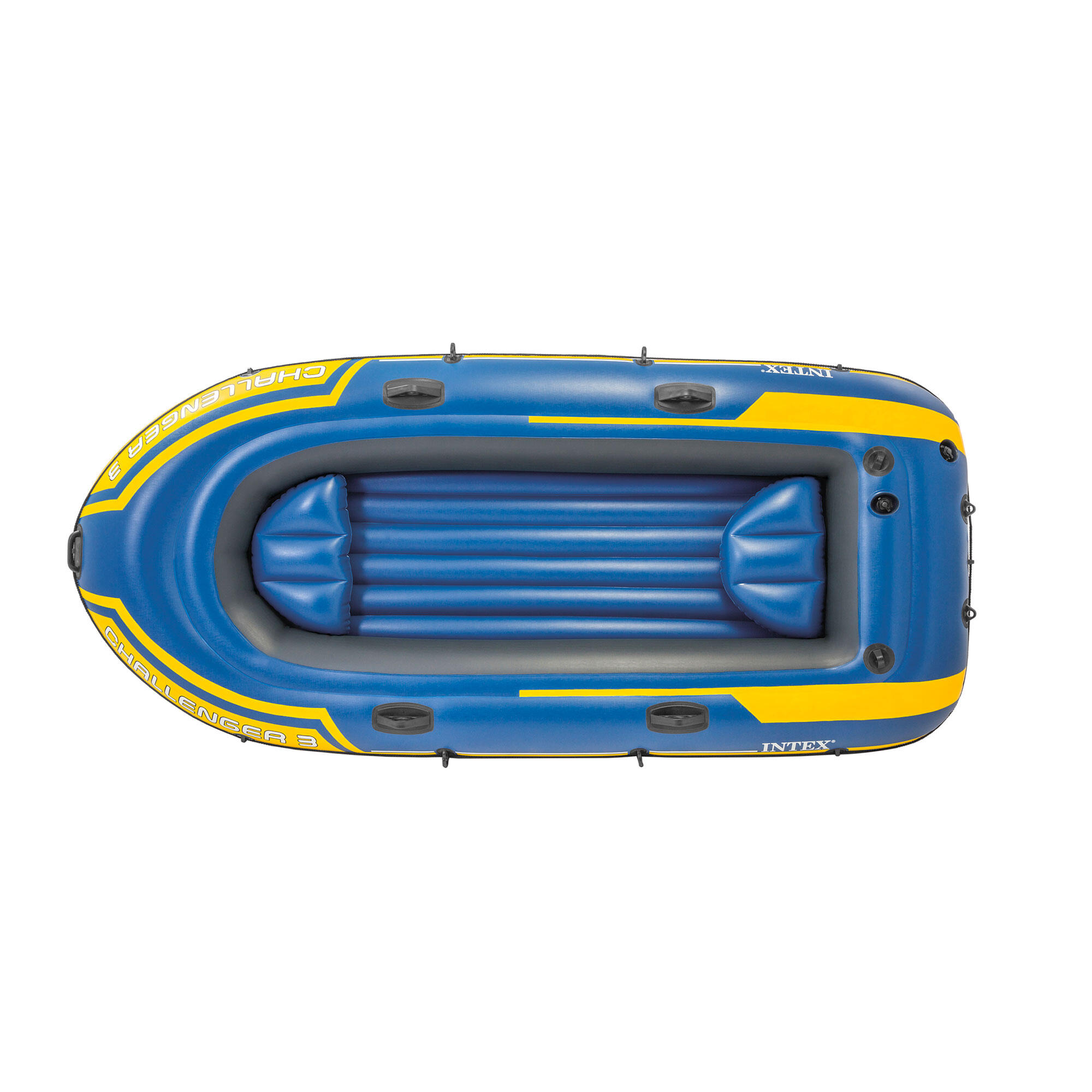 Schlauchbootpaket Intex Challenger 3 - Blau/Gelb 2/7