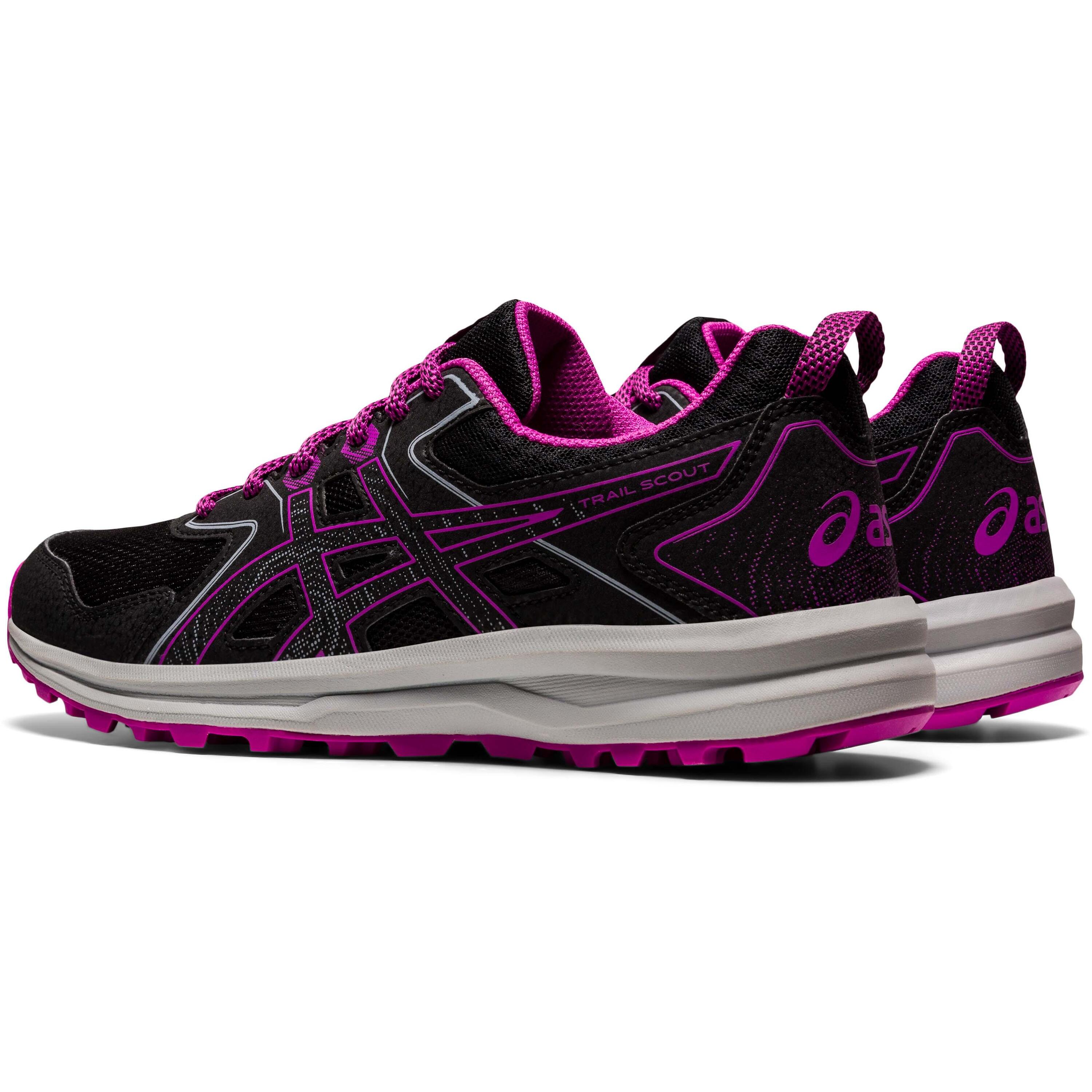 ASICS TRAIL SCOUT™ WOMEN'S TRAIL RUNNING SHOES BLACK GRAPE 7/8