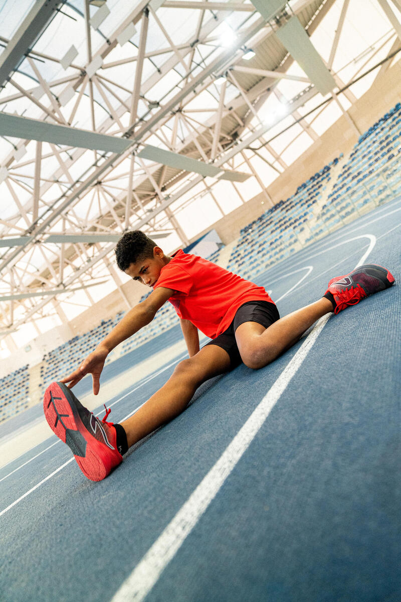 CALÇÕES JUSTOS DE CORRIDA CRIANÇA RESPIRÁVEIS - KIPRUN DRY PRETO