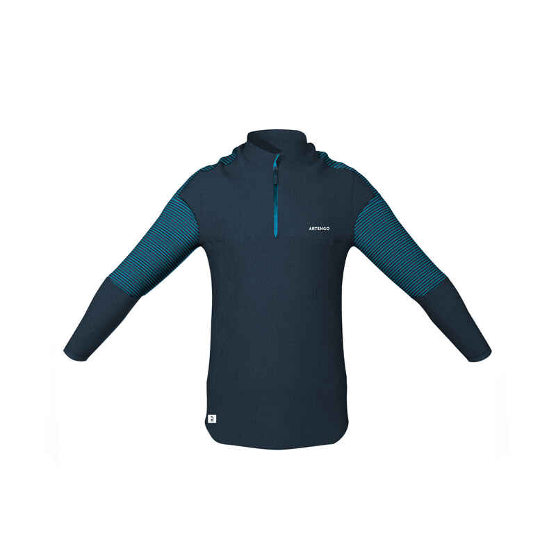 Tennis Langarmshirt Kinder TTS TH500 türkis Tennis Langarmshirt Kinder TTS TH500 türkis