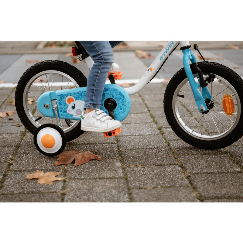 Kinderfahrrad 14 Zoll 100 Arctic grau/blau