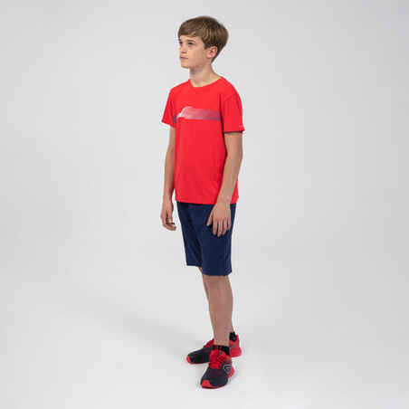 Laufshirt kurzarm Leichtathletik AT 300 Kiprun Track Kinder rot