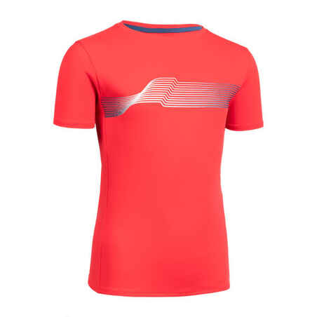 AT300 Kiprun Track Kid's Running and Athletics T-Shirt Red