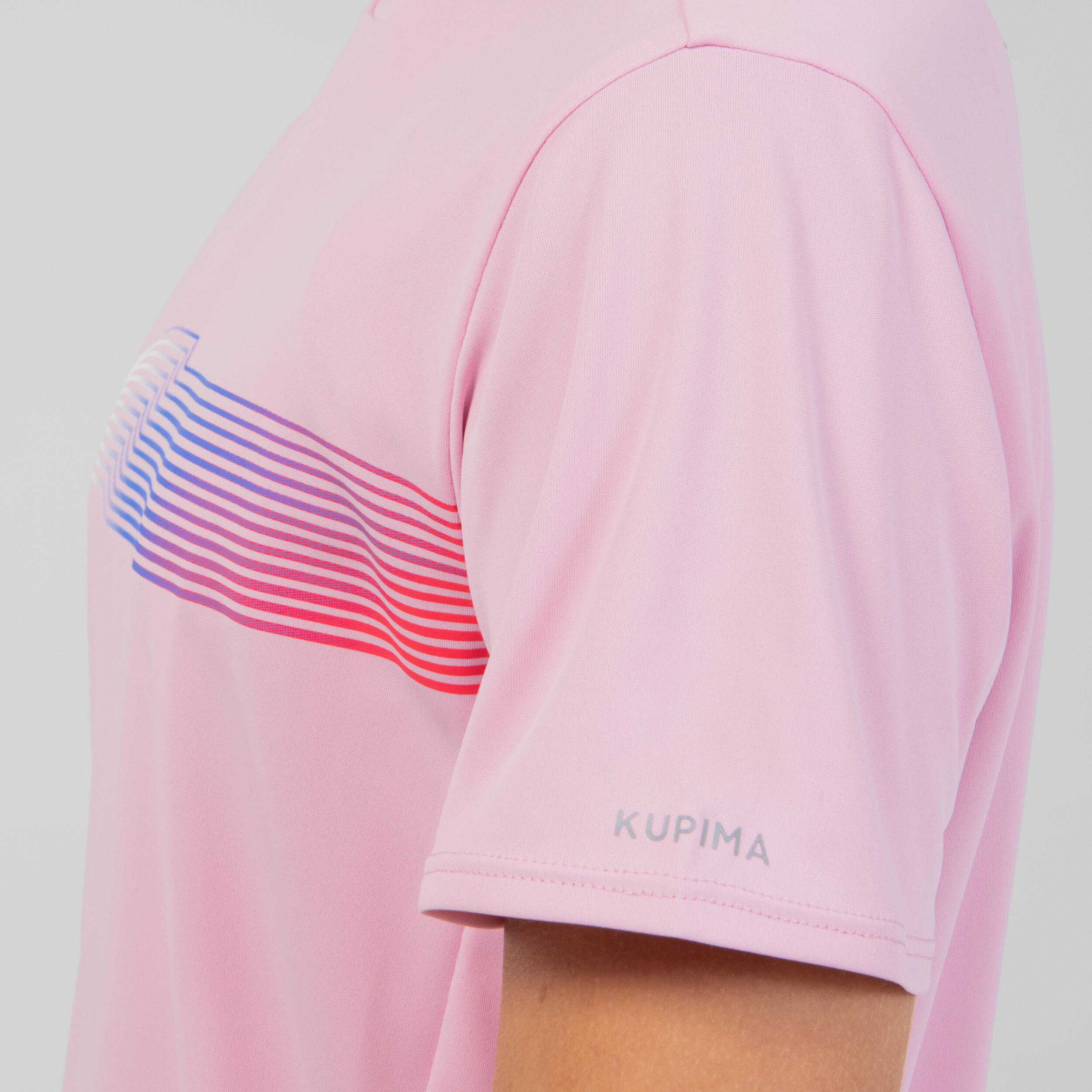 AT 300 Kiprun Track kid's running and athletics T-shirt pink 3/9