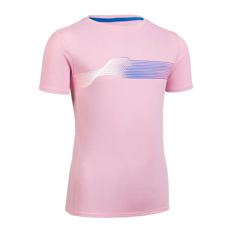 AT 300 Kiprun Track kid's running and athletics T-shirt pink