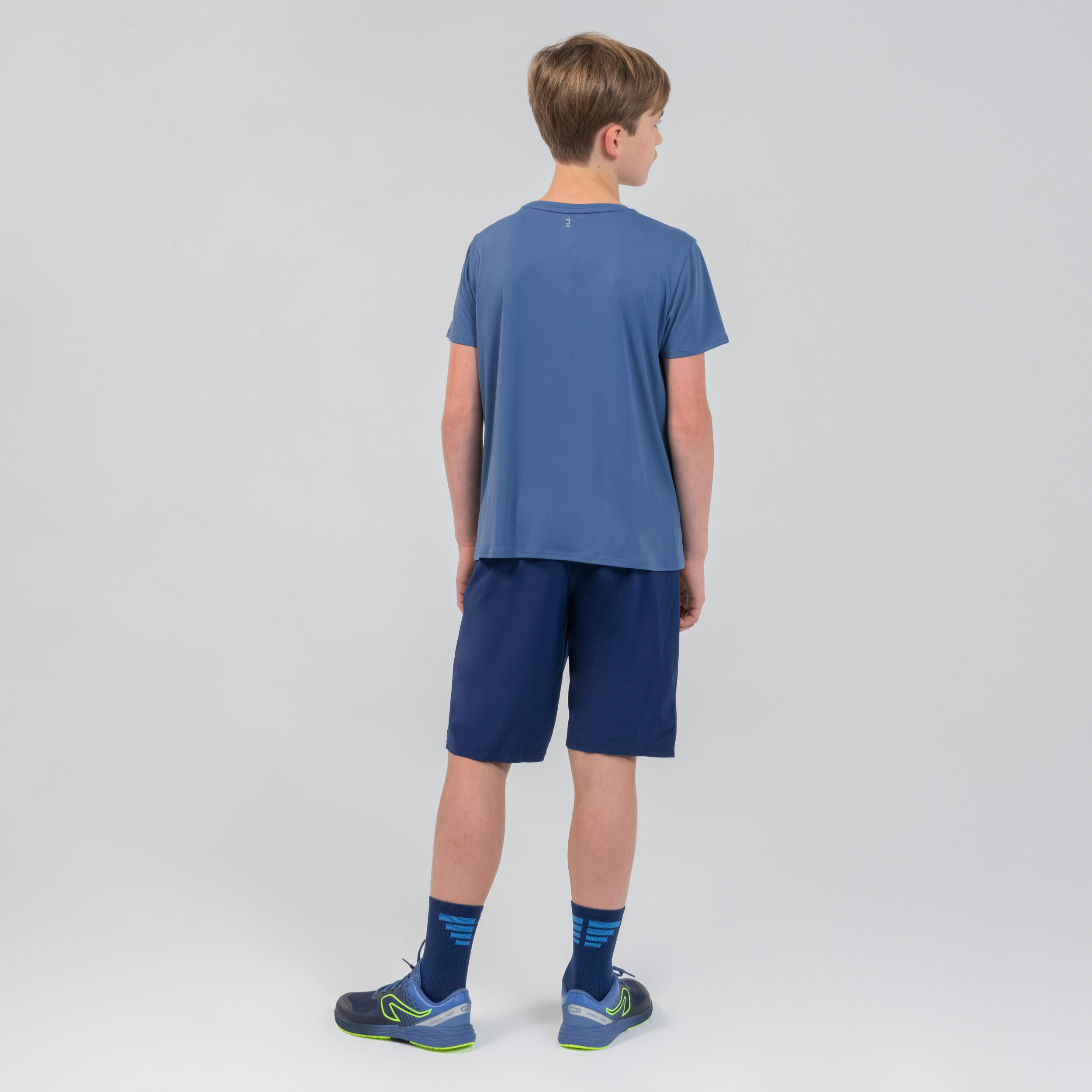 AT 500 Boy s running and athletics tank top blue Decathlon