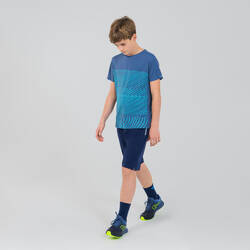 AT 300 Kiprun kid's running and athletics T-shirt blue