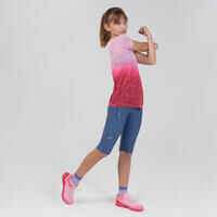 Kids' cropped bottoms-KIPRUN dry denim