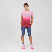 Kids' cropped bottoms-KIPRUN dry denim