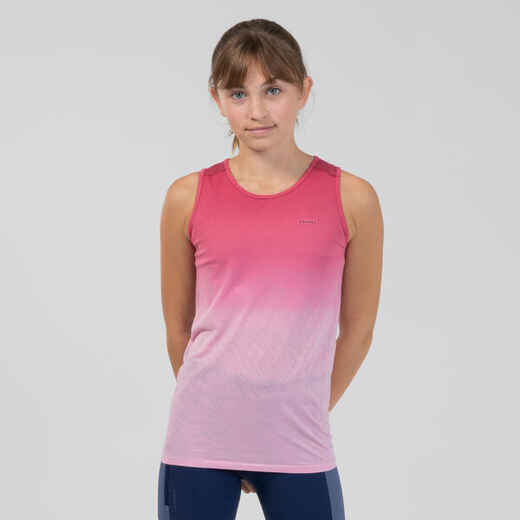 
      Kiprun Care girl's running and athletics tank pink
  