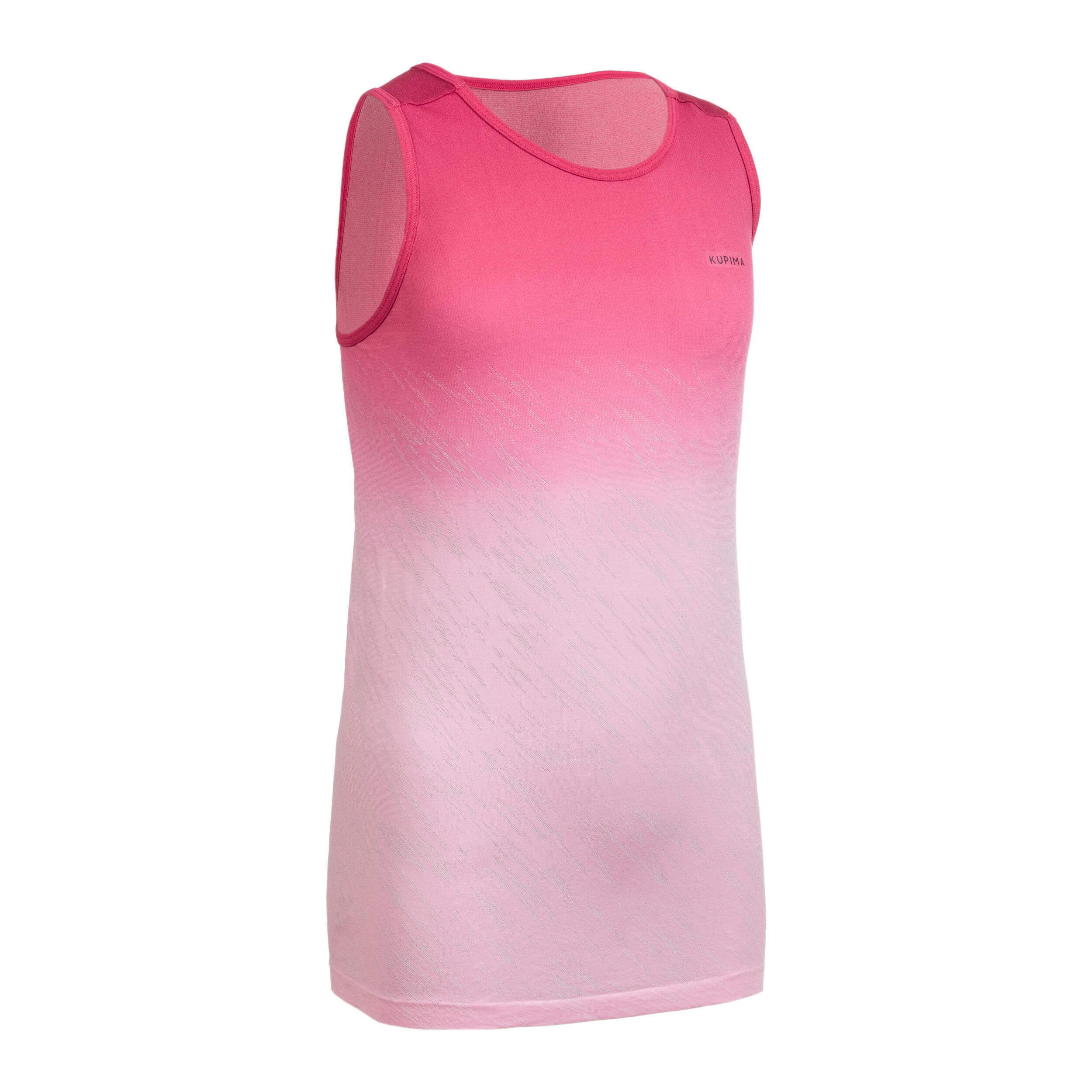 Kiprun Care girl's running and athletics tank pink 7/16