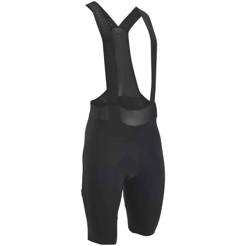 Culotte ciclismo carretera corto con tirantes de verano hombre Racer 2 negro