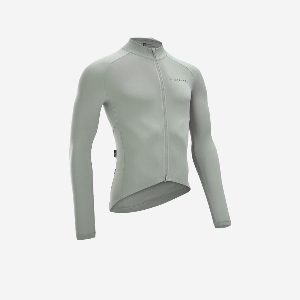 Men's Mid-Season Long-Sleeved Road Cycling Jersey Racer - Sage Grey