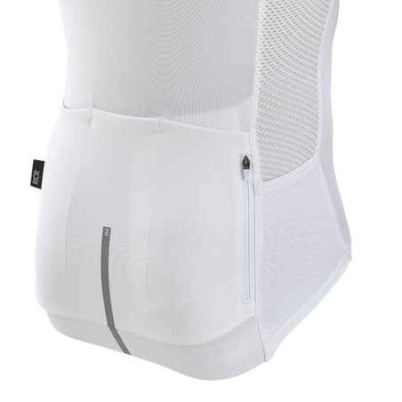 Men's Short-Sleeved Road Cycling Summer Jersey Racer - Team White