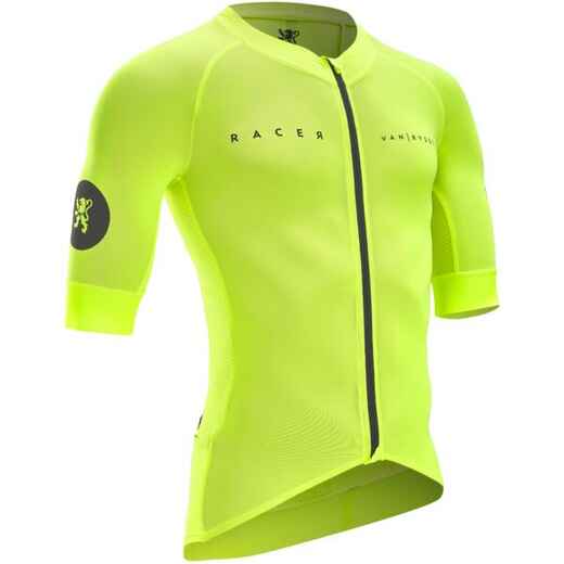 
      Men's Short-Sleeved Road Cycling Summer Jersey Racer - Yellow Team
  