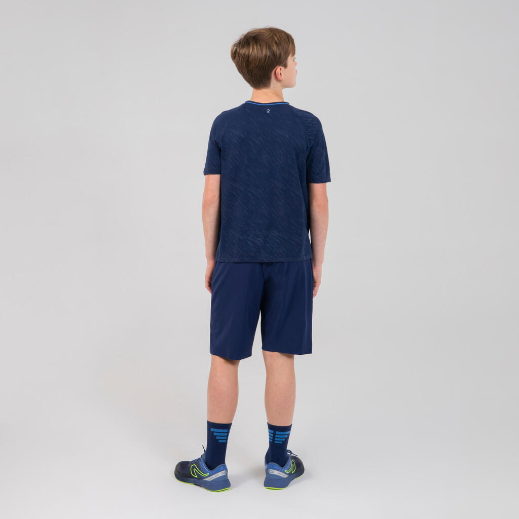 Care Kids' running and athletics short-sleeved T-shirt Blue