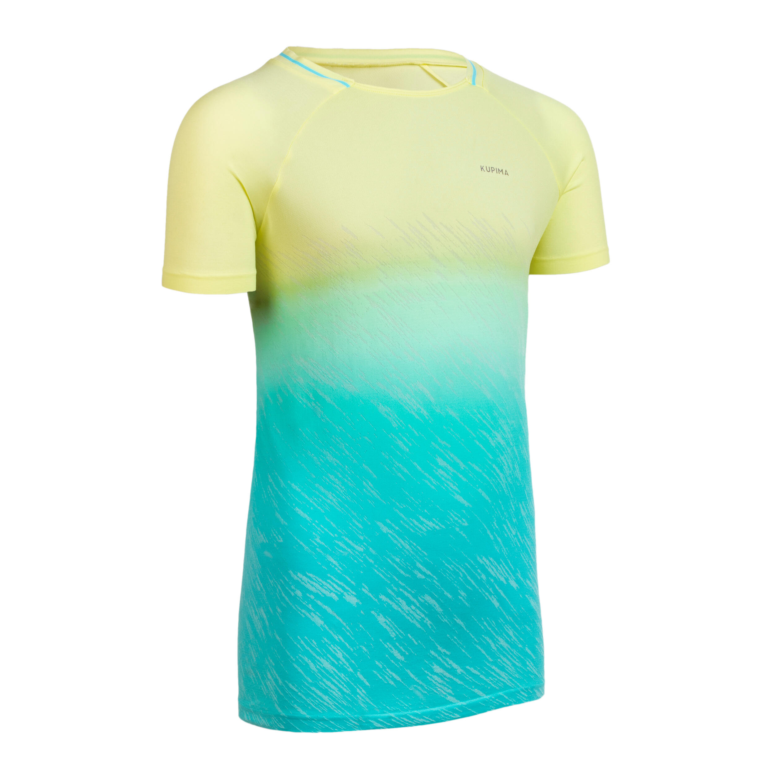 KIPRUN Care Girls' running and athletics T-shirt short-sleeved aqua 8/10