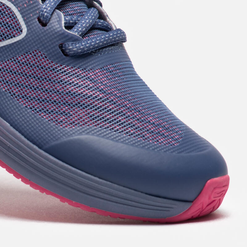兒童跑步和田徑運動鞋 AT 500 Kiprun Fast - 粉色／藍色