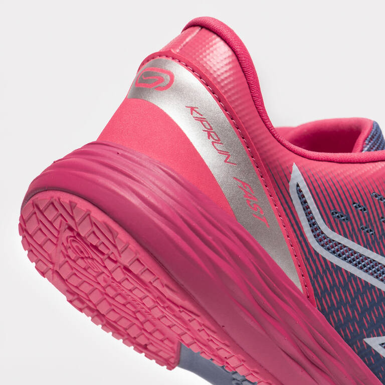 Sepatu Lari Anak-anak - Kiprun Fast Pink Biru