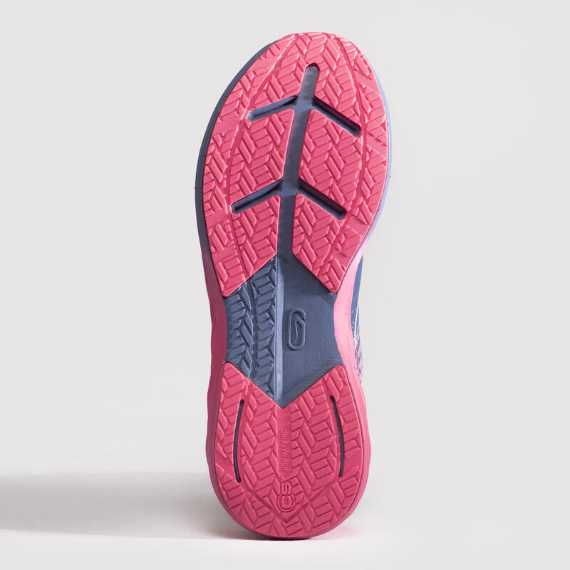 Zapatillas running y atletismo Niños AT 500 Kiprun fast rosa azul