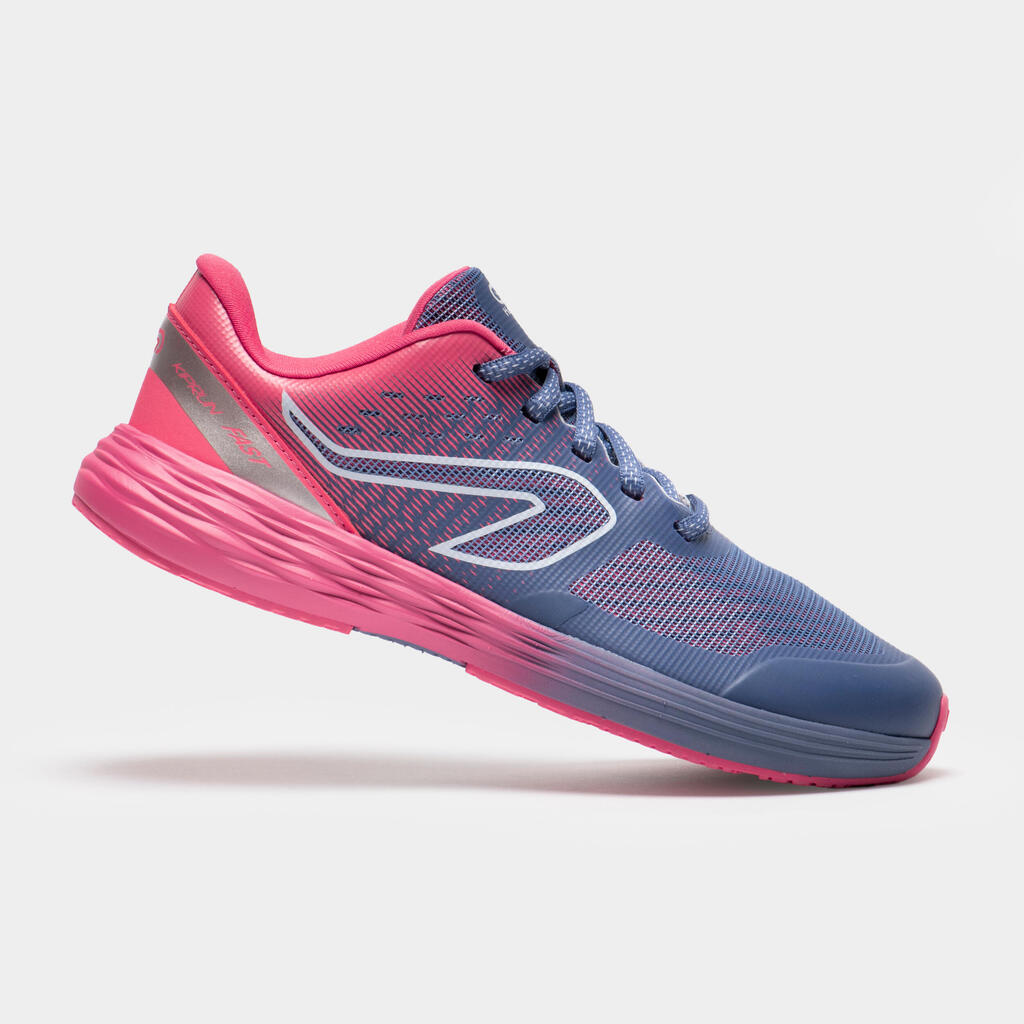 Kids' running shoes -  kiprun fast pink blue