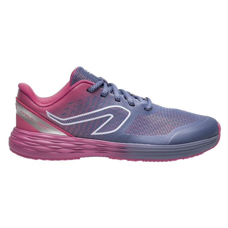 Chaussures de running Enfant - Kiprun fast roses bleues