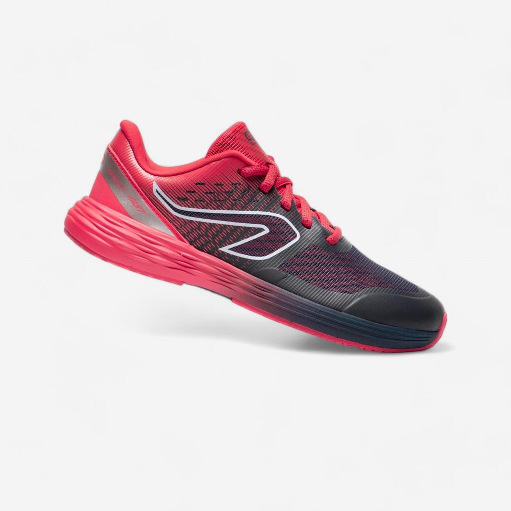 Chaussures de running Enfant -  Kiprun fast marines rouges