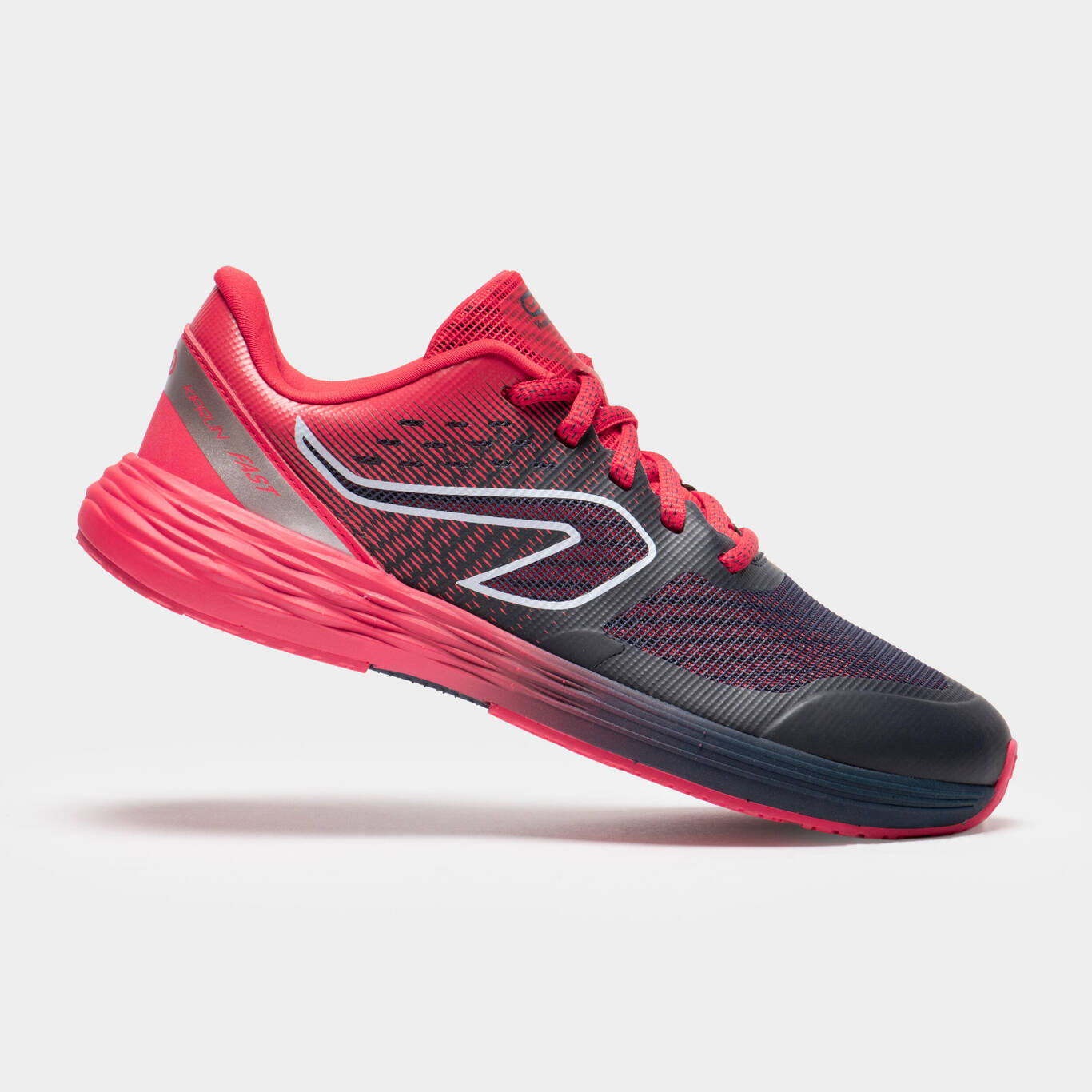 Kids' running shoes - Kiprun fast navy red