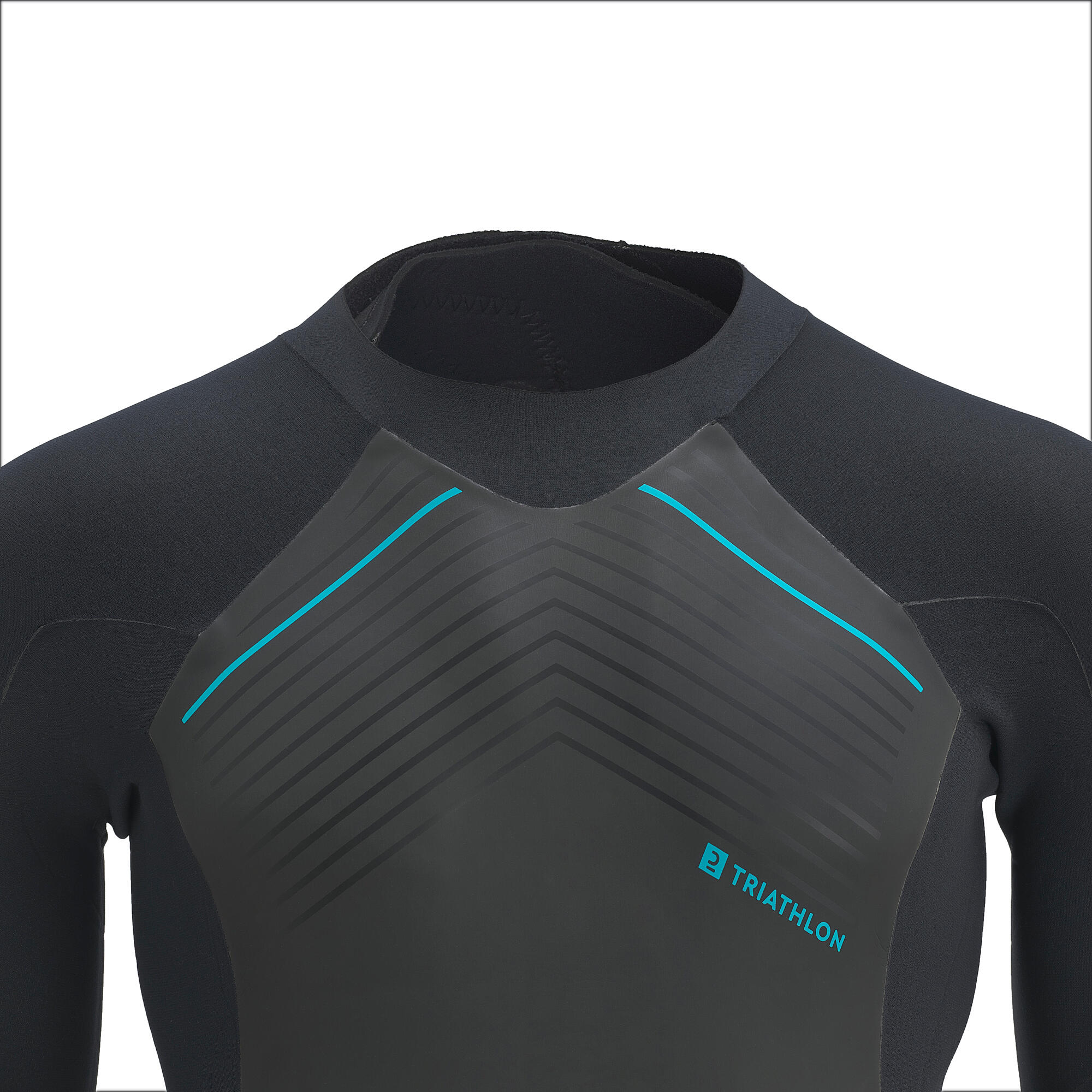 Triathlon neoprene suit Men Black, Whale grey Van rysel Decathlon