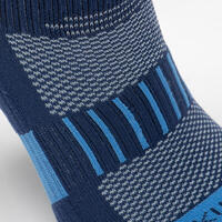 Čarape za trčanje KIPRUN 500 UC udobne dečje 2 para - teget i plave