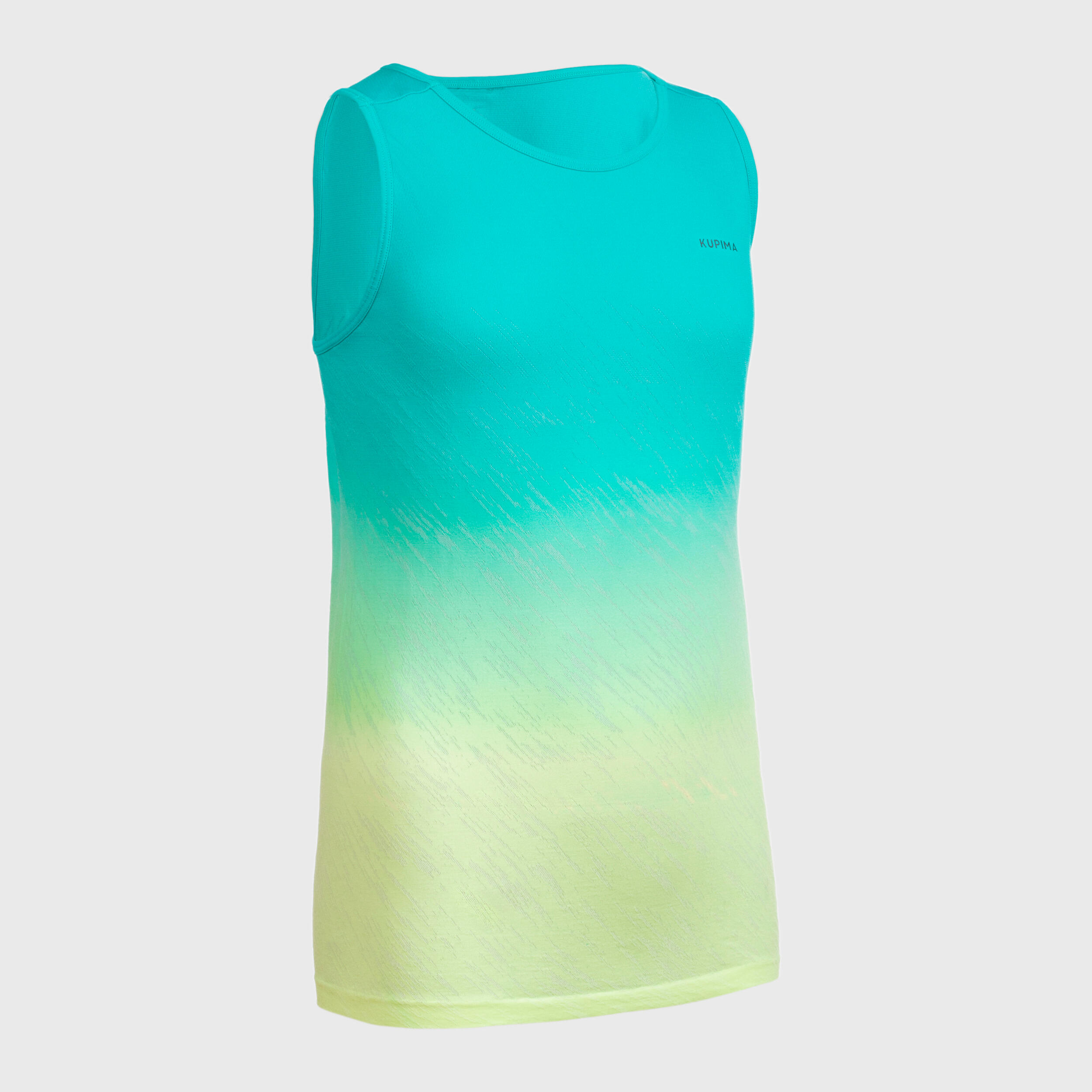 Kiprun Care girl's running and athletics tank aqua 7/18