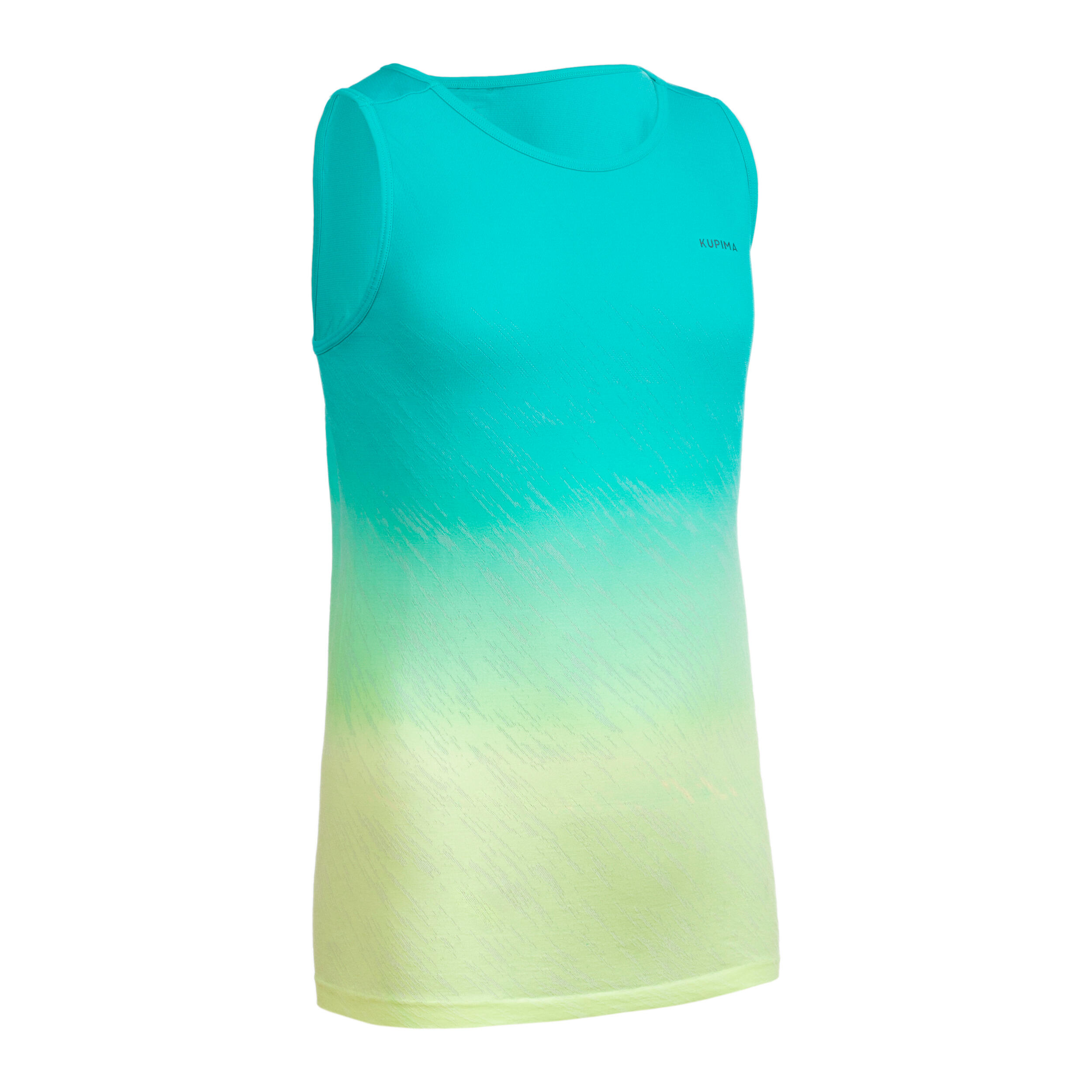 Kiprun Care girl's running and athletics tank aqua 6/18