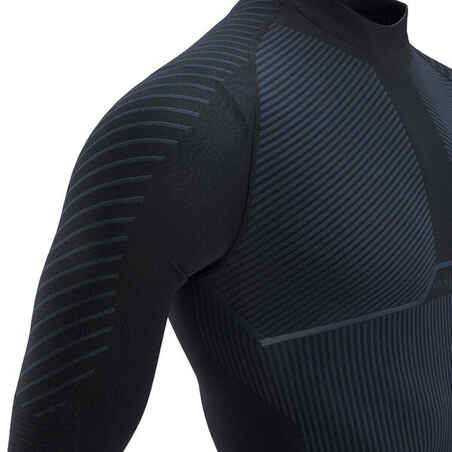 Long-Sleeved Cycling Base Layer Racer - Carbon Grey