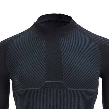 Long-Sleeved Cycling Base Layer Racer - Carbon Grey