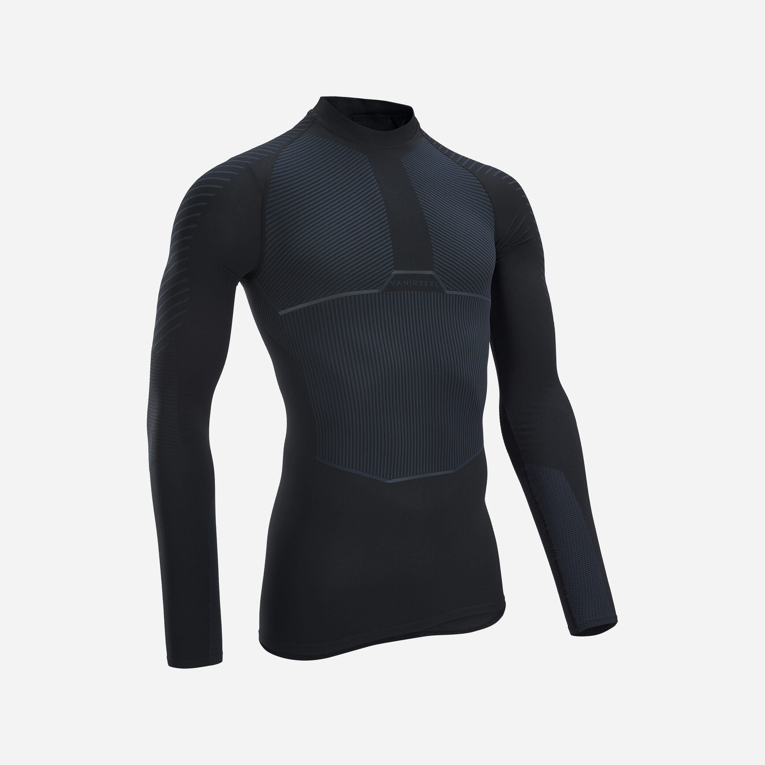 VAN RYSEL Long-Sleeved Cycling Base Layer Racer - Carbon Grey