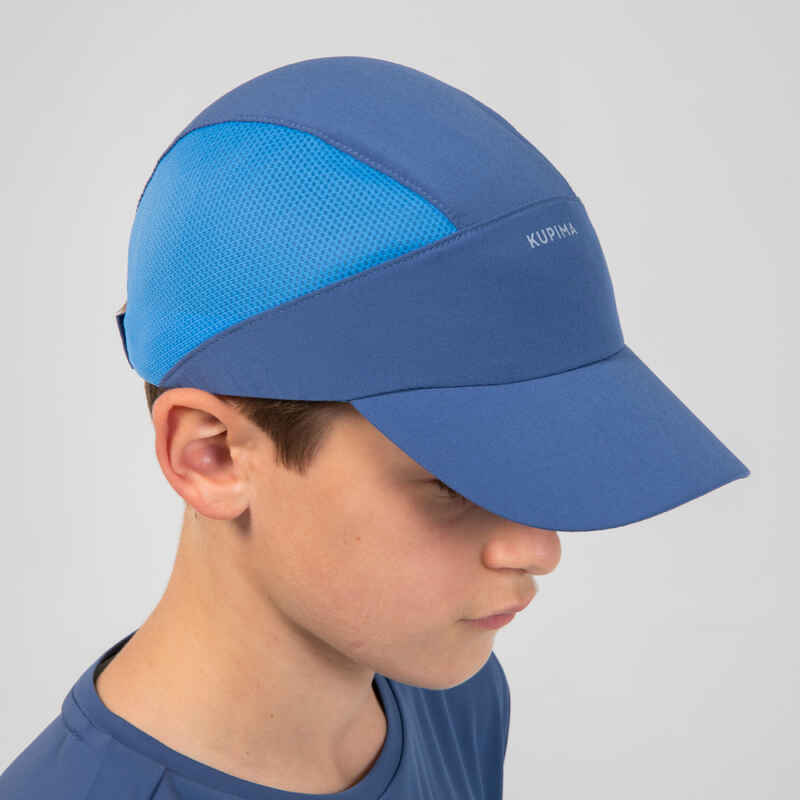 Kiprun Dry+ kid's running and athletics cap blue