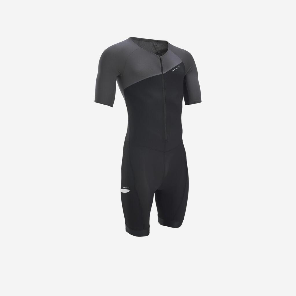 KOMBINEZON ZA TRIATLON KRATKIH RUKAVA MUŠKI ZA KRATKE STAZE 