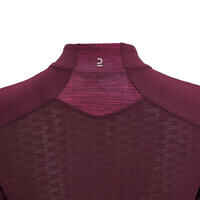 Women's Short-Sleeved Road Cycling Jersey 500 - Burgundy