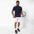 Men Tennis Short Sleeved Polo Shirt Dry 100 Navy Blue