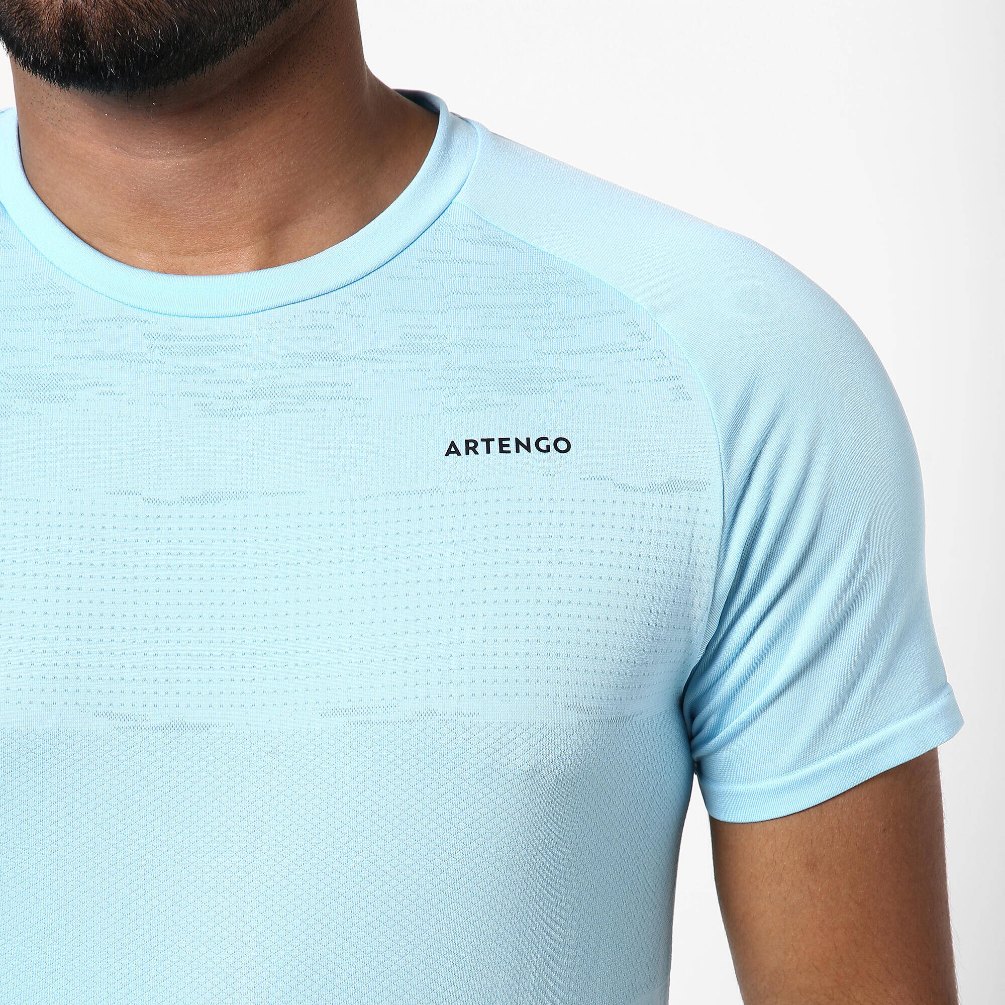 Men Tennis T-Shirt Soft Plus - Blue -  3