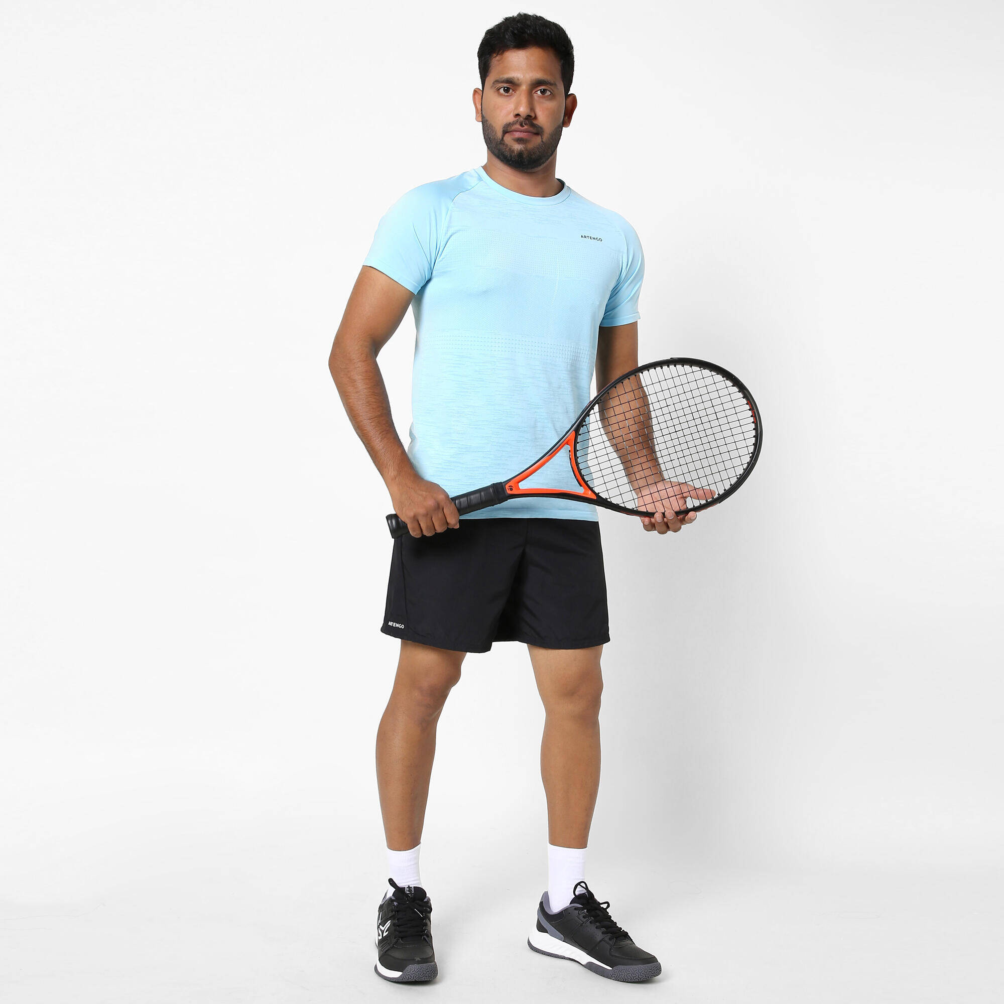 Men Tennis T-Shirt Soft Plus - Blue -  4