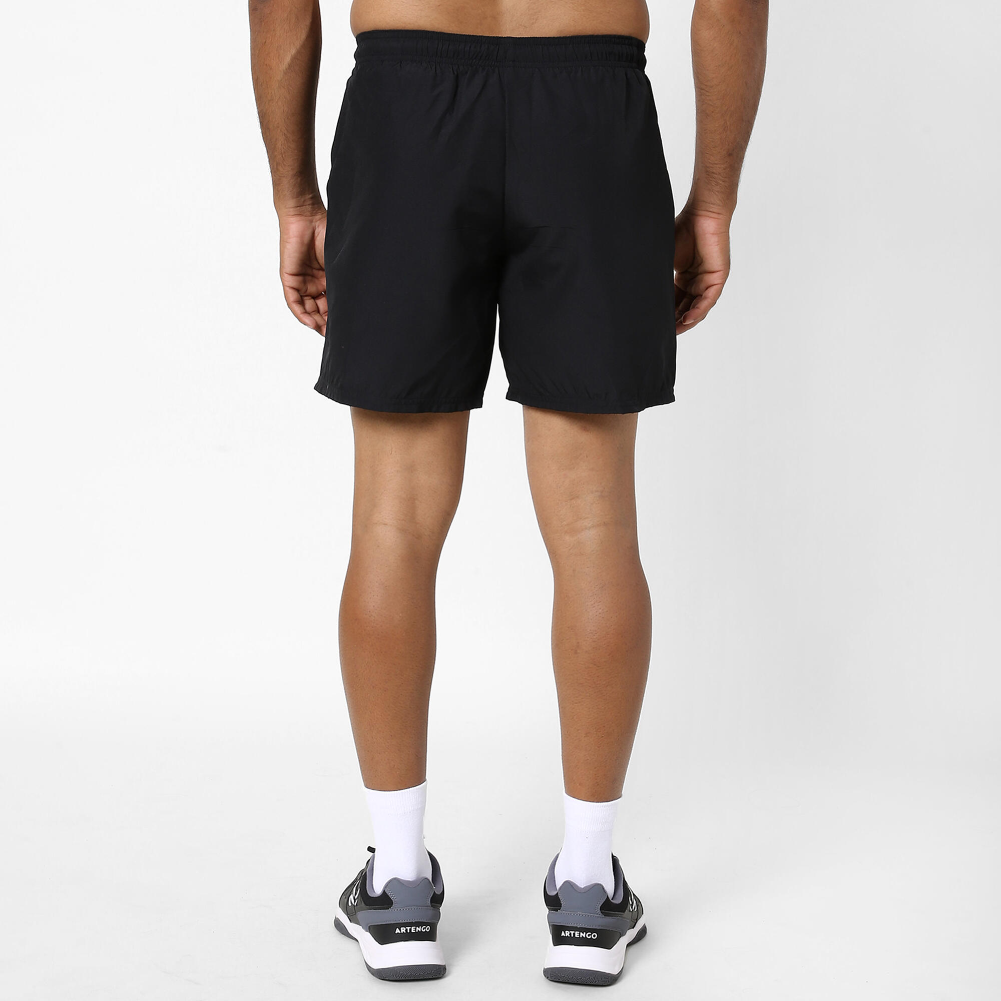Pantalón corto de tenis hombre Artengo 100 Dry negro 2/8