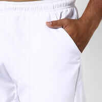 Pantalón corto de tenis hombre Artengo 100 Dry blanco