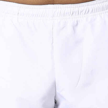 Pantalón corto de tenis hombre Artengo 100 Dry blanco